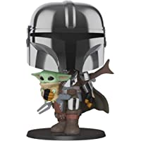Funko- Pop Star Wars:Mandalorian-10 Mandalorian (w-Chrome Armour) Figura Coleccionable- Multicolor (49931)